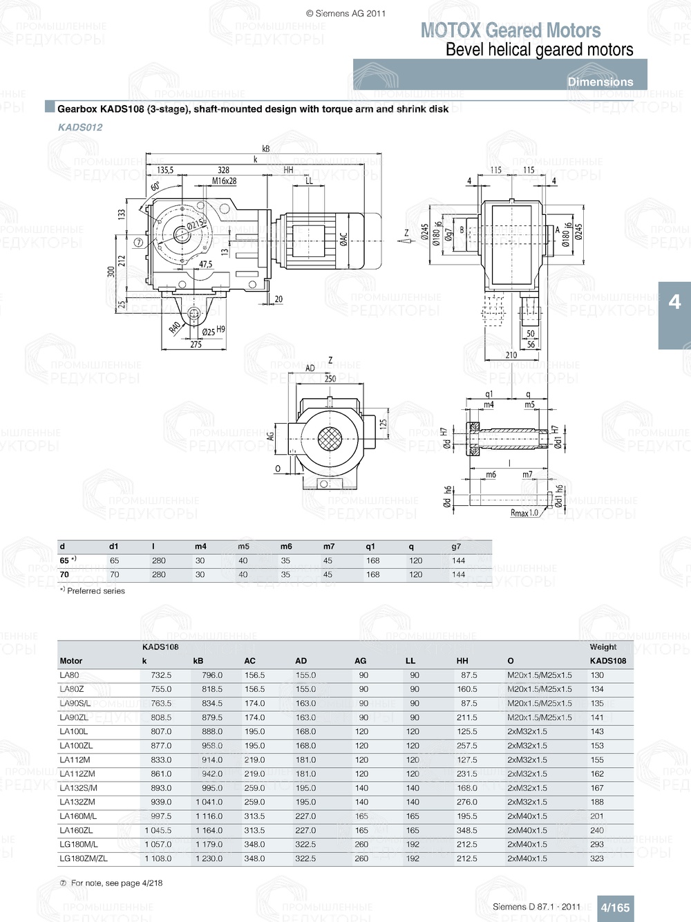 Мотор-редуктор Flender K108 Flender K108